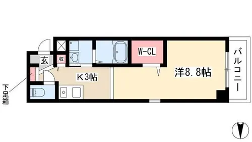 丸の内エンブルコート【2階】の間取り