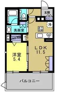 シャーメゾン甲子園口1丁目 レジデンス イースト【102号室】の間取り