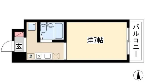 フローレンス白鳥【702号室】の間取り