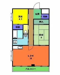 ロイヤルスクエアあむ1【301号室】の間取り