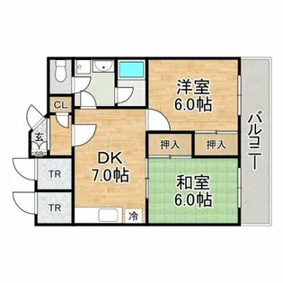メゾンドール東条【303号室】の間取り