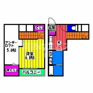 A’BEST井尻六ツ角【201号室】の間取り