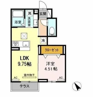 ドミール T【1階】の間取り