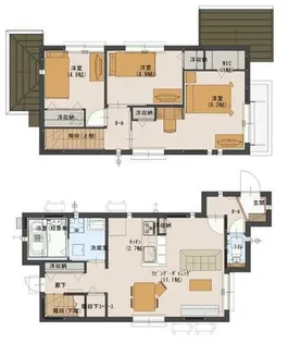 コリーヌ【Ⅱ号室】の間取り