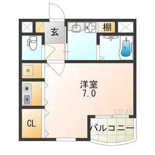 グランクレールK【4階】の間取り