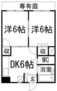 シャトレ別院Ⅲ【103号室】の間取り