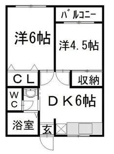 マキシム足原【403号室】の間取り