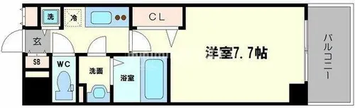ラグゼ海老江Ⅱ【2階】の間取り