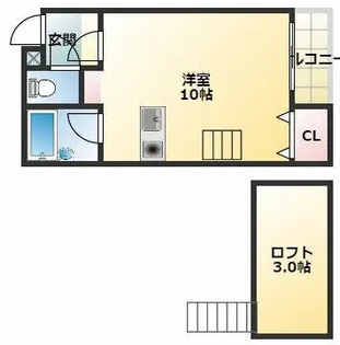 エクラ平野【3階】の間取り