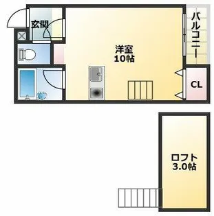 エクラ平野【3階】の間取り