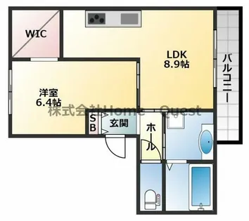 フルリール【3階】の間取り