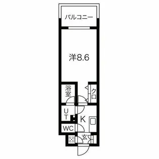 フローラル東別院【13階】の間取り