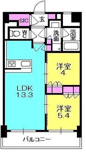 ブランシエスタ西宮【603号室】の間取り