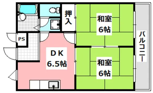 タチバナマンション【3階】の間取り