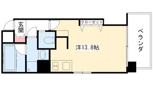 LIVEMAX MOON【201号室】の間取り