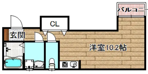rn Terrace 槻【1階】の間取り