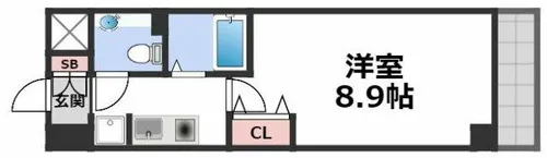 ジュネス東住吉弐番館【5階】の間取り