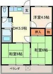 ハイツハピネス【101号室】の間取り