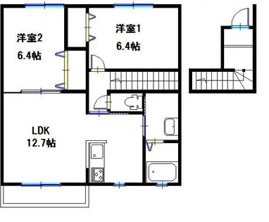 アプリコットガーデン【2階】の間取り