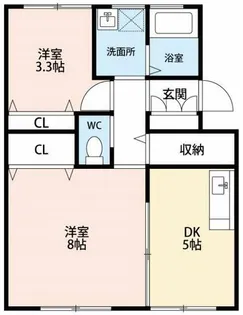 サンライフたつき【301号室】の間取り