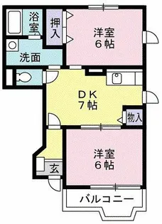 サンヒルズ千代田Ⅲ【1階】の間取り