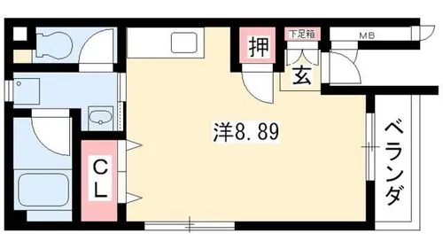 シャルム花池【2階】の間取り