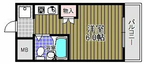 ベルネージュ峯尾【4階】の間取り