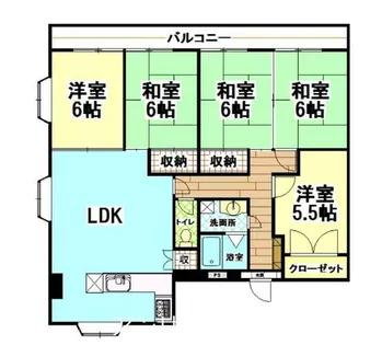 5LDKの間取り画像