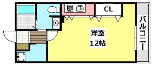 さとみマンション【505号室】の間取り