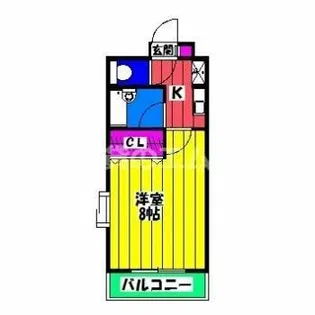 リッツ諸岡5【501号室】の間取り