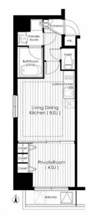 北浜プライマリーワン【6階】の間取り