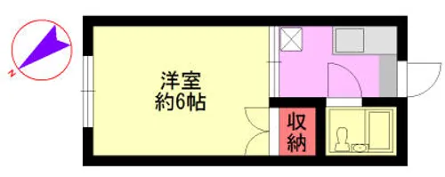 ホワイトハイツ萩原【2階】の間取り