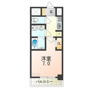 S-RESIDENCE堺市駅前【3階】の間取り