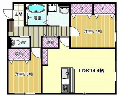 La Maison Blanche【1階】の間取り