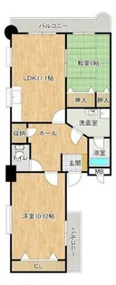 ガーデンパレスやひろ【7階】の間取り