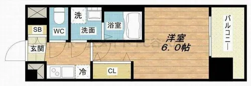 レオンコンフォート梅田北【4階】の間取り