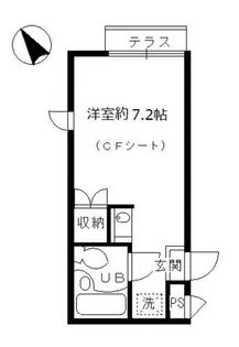 三井アメニティーハイム【105号室】の間取り