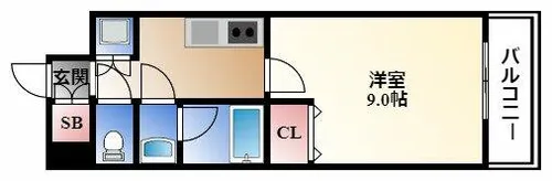 エルスタンザ葵【13階】の間取り