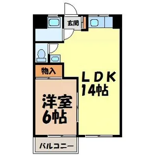 山弘ビル【4階】の間取り