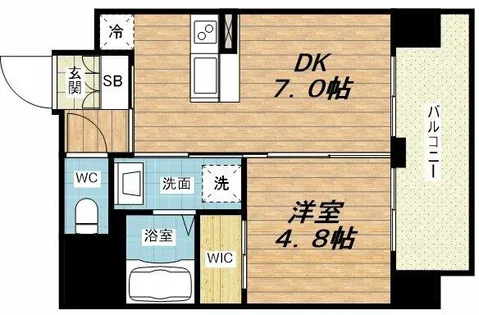 コスモリード大阪福島【5階】の間取り
