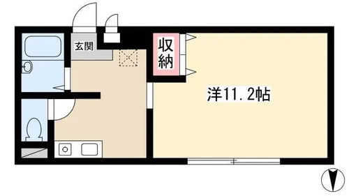 レジデンスウィズマイガレージ【3D号室】の間取り