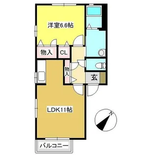 ディアスM【2階】の間取り