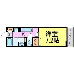 1Kの間取り画像
