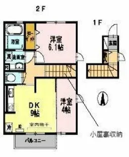 アウグーリオカーサ【2階】の間取り