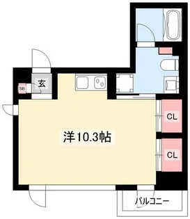 COZY菊井【304号室】の間取り
