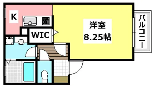 ウィルモア春日【2階】の間取り