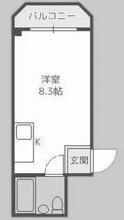 カルム第一緑【3階】の間取り