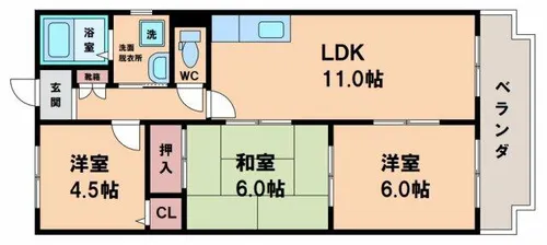 エスポワール参番館【3階】の間取り