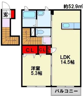 エスタシオン・Ⅰ【2階】の間取り