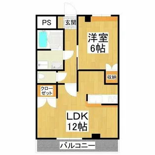 アプローズ狭山【2階】の間取り